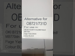 Bộ sạc toner tương thích màu đen 45439002 Cho OKI B731 MB770 Bộ sạc toner máy in Capacity cao