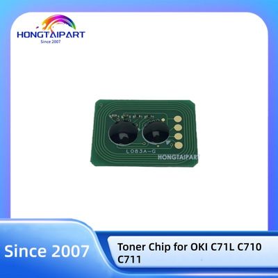 Mua CMYK Toner Chip 44318608 44318607 44318606 44318605 for OKI C71L C710 C711 Printer Cartridge Chip sản xuất trực tuyến