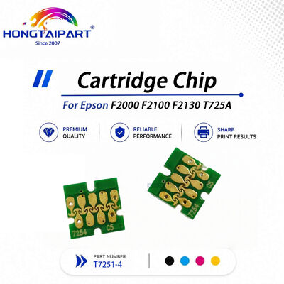 Chip tiếp xúc T7251-4 một lần, phản ứng với tín hiệu, hiệu chuẩn chính xác, tương thích với Epson F2000 F2100 F2130 T725A