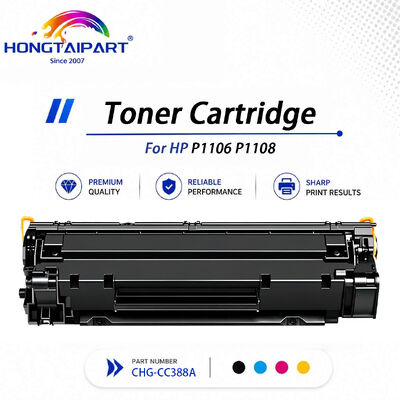 Phiên bản PLUS được tăng cường năng suất CHG‑CC388A Hộp mực đen Mật độ-ổn định Chống phai tương thích với P1106 P1108